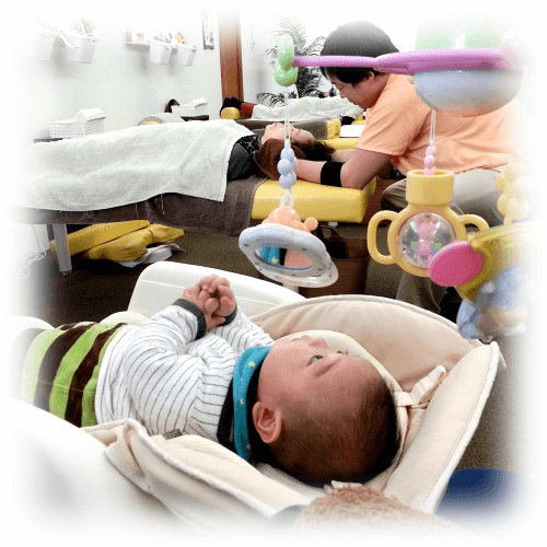 産後の身体の痛みの施術