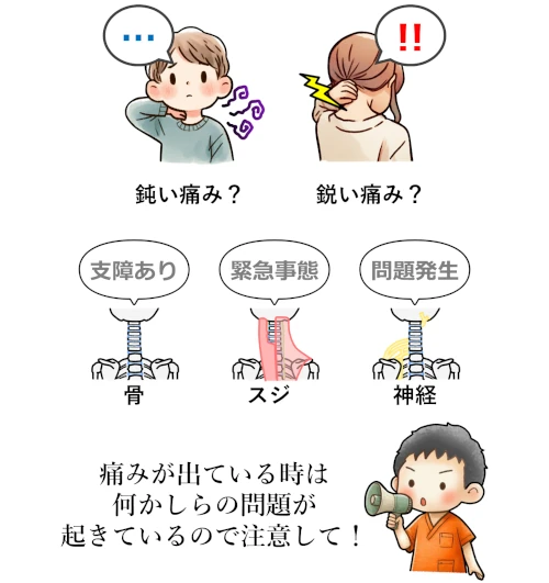 首の痛みについて